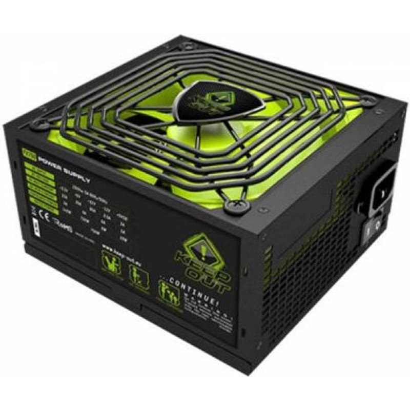 keep-out KeepOut FX700V2 unité d'alimentation d'énergie 700 W 20+4 pin ATX ATX Noir, Vert