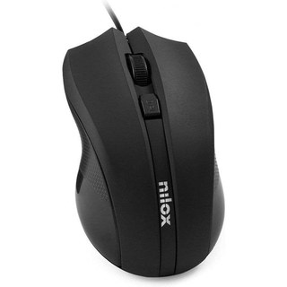 Souris Nilox Ambidextre USB 1600DPI Noir Ergonomique
