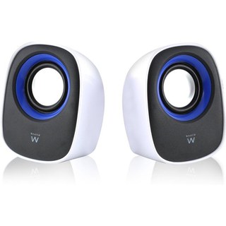 Ewent EW3513 haut-parleur 1-voie Noir, Bleu, Blanc Avec fil 5 W
