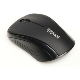 Souris iggual WOM-BASIC Sans Fil 1600DPI Noir Ergonomique Ambidextre USB
