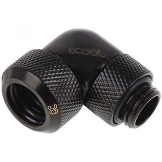 Raccord Alphacool Eiszapfen 90° rotatif noir 3 mm G1/4 compatible tubes 13 mm