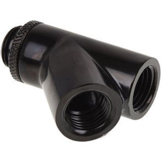 Refrigeration Liquide Alphacool Y-Connecteur 45° Rotatif G1/4 Noir