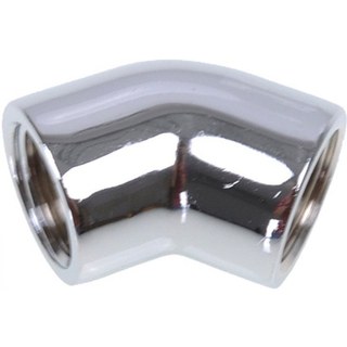 Alphacool HF Connecteur en L 45º G1/4 Filetage interne vers G1/4 Filetage interne Chrome