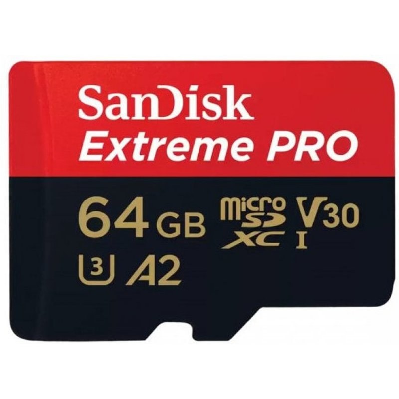 Sandisk Extreme Pro MicroSDXC 64 Go UHS-I A2 Classe 10 V30