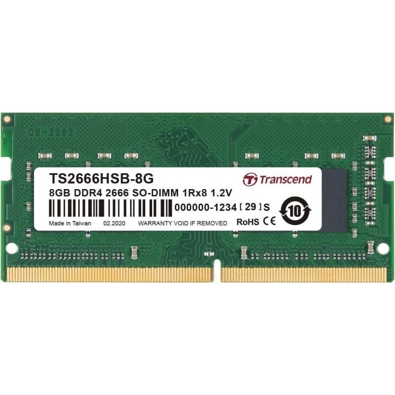 Transcend SO-DIMM DDR4 2666 MHz 8 Go CL19