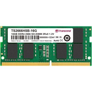 Transcend Transcé SO-DIMM DDR4 2666 MHz 16 Go 2 x 8 Go CL19