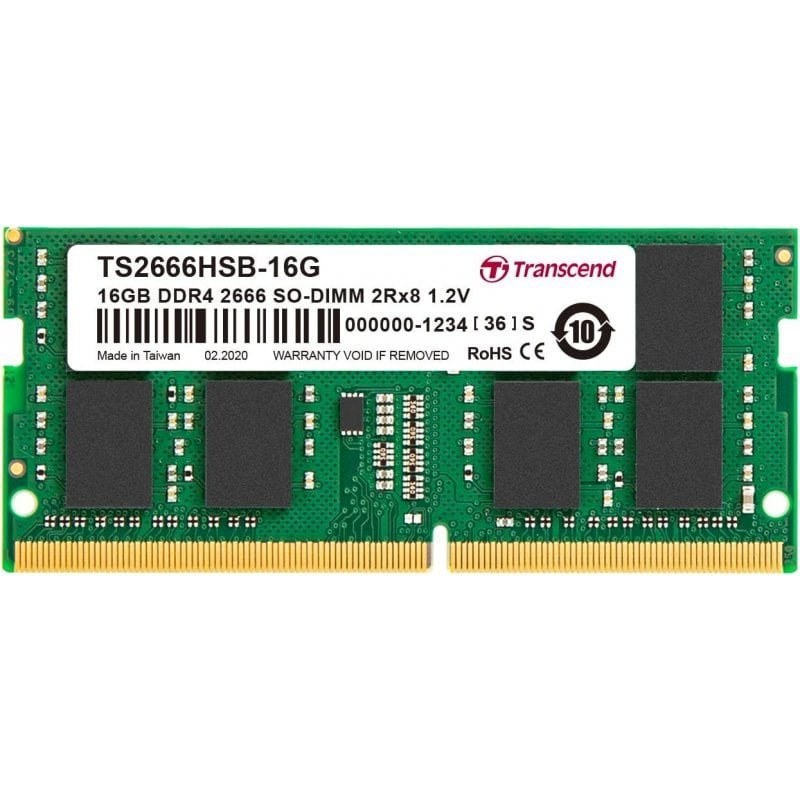 Transcend Transcé SO-DIMM DDR4 2666 MHz 16 Go 2 x 8 Go CL19