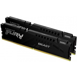 Mémoire RAM Kingston FURY Beast 64 Go 2X32GO DDR5 5600 MHz CL40 Intel XMP Noir