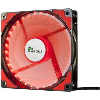 Inter-Tech L-12025 Ventilateur 120 mm LED Rouge
