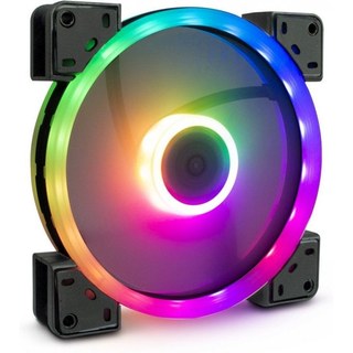 Inter-Tech Argus RS-141 RGB Ventilateur 140 mm Noir