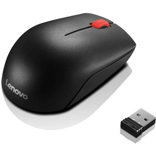 Souris optique sans fil compacte Lenovo Essential 1000 DPI Noir