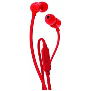 JBL T110 Casque Avec fil Ecouteurs Appels/Musique Rouge