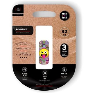 tech-one-tech Clé USB Tech One Tech TEC4402-32 32 Go USB 2.0 Multicolore PVC