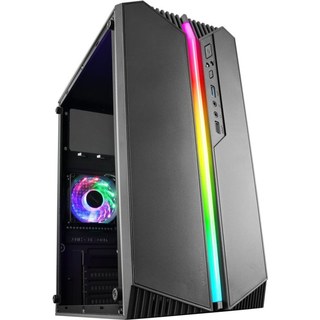 Mars Gaming MC-S1 Boîtier PC Micro-ATX ARGB USB 3.0 avec Fenêtre Noir