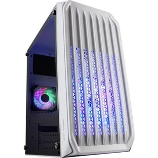 Mars Gaming MC-S2 Boîtier PC Micro-ATX FRGB USB 3.0 avec fenêtre Blanc