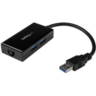 StarTech.com Adaptateur réseau USB 3.0 vers Gigabit Ethernet avec hub USB 3.0 à 2 ports