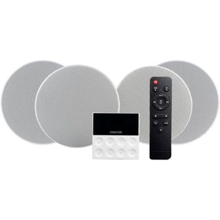 fonestar Fonstar KS-WALL Kit 4 amplificateurs muraux et 4 enceintes de plafond Bluetooth/USB/FM/AUX