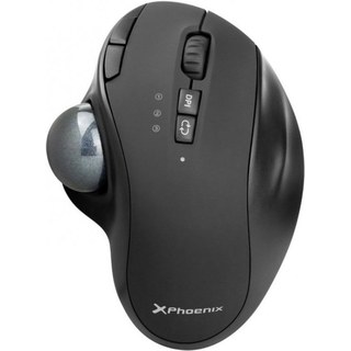 Phoenix Ergo T1 Souris Trackball Optique Sans Fil 2400DPI Noir