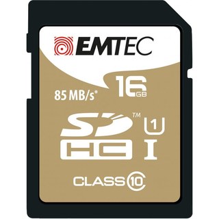 Emtec SDHC 16 Go CLASS10 Gold + 16 Go Classe 10