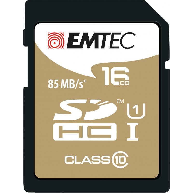 Emtec SDHC 16 Go CLASS10 Gold + 16 Go Classe 10