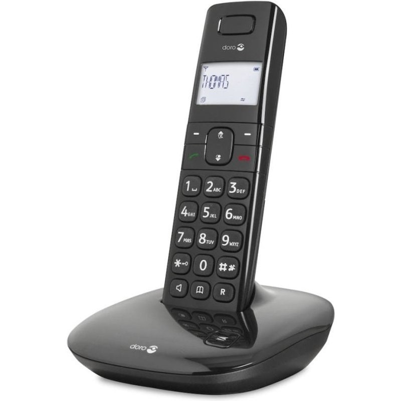 Doro Comfort 1010 Téléphone DECT Identification de l'appelant Noir