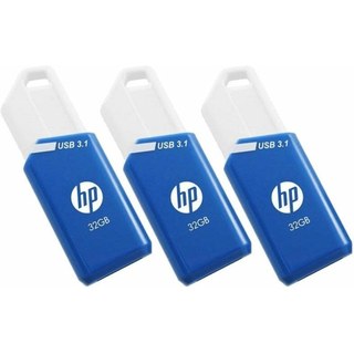 PNY X755W Triple Pack lecteur USB flash 32 Go USB Type-A 3.2 Gen 1 (3.1 Gen 1) Bleu, Blanc