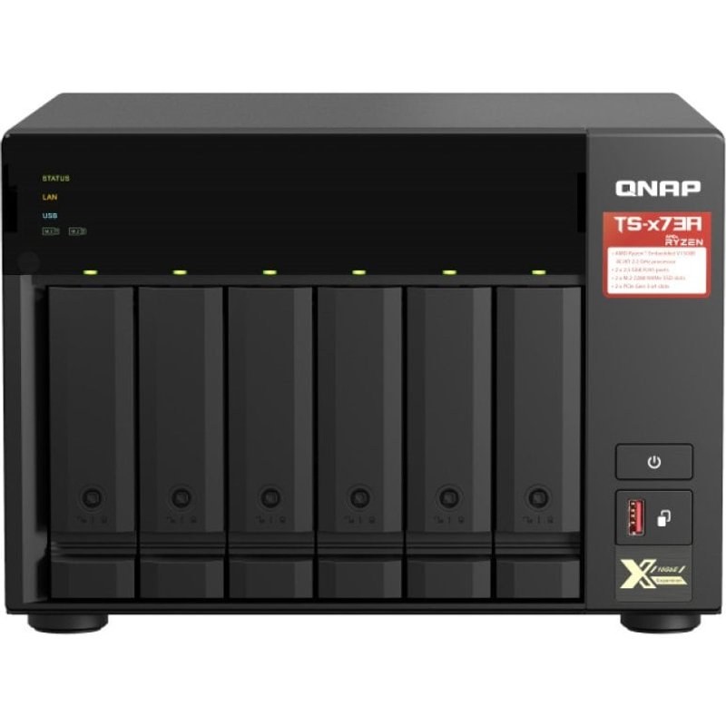 QNAP TS-673A NAS Tower Ethernet/LAN Noir V1500B