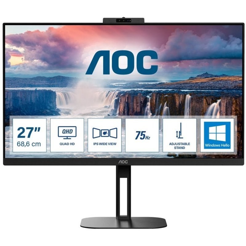AOC V5 Q27V5CW écran plat de PC 68,6 cm (27") 2560 x 1440 pixels Quad HD LED Noir