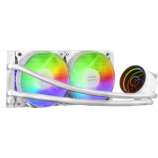 Refrigeration Liquide Mars Gaming ML-ONE240 240 mm 2 Ventilateurs FRGB Blanc