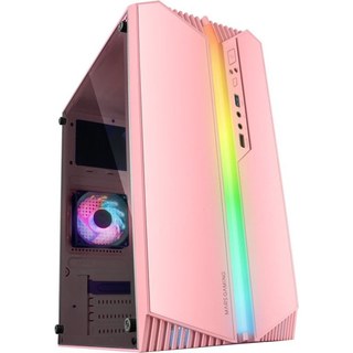 Mars Gaming MC-S1 Boîtier PC Micro-ATX ARGB USB 3.0 avec Fenêtre Rose