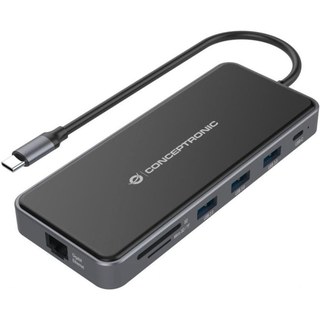 Station d'accueil Conceptronic 12 en 1 USB 3.2 Gen 100W PD Multiport