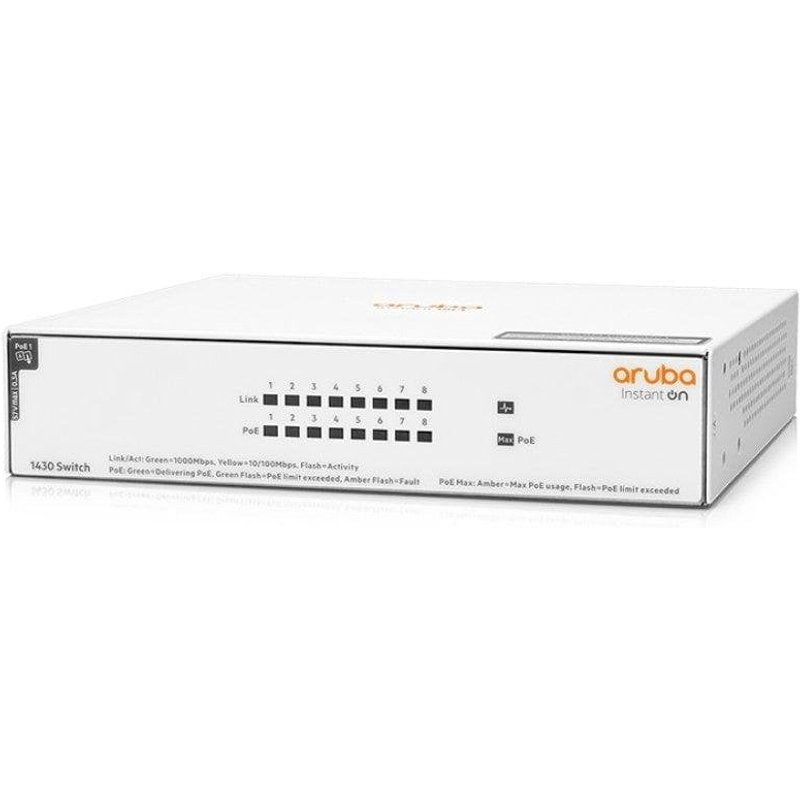 Switch HPE Instant On 1430 8G PoE 64W Non Géré L2 8 Ports Gigabit Ethernet