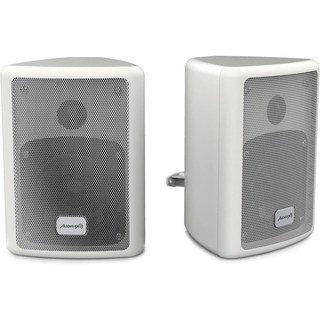 Audibax Pícolo PR-41W Paire d'enceintes bibliothèque et système audio HiFi avec support mural
