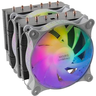 Mars Gaming MCPU-XT ARGB Dual CPU Fan 120 mm Blanc