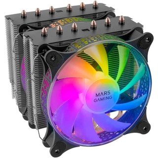 Mars Gaming MCPU-XT ARGB Dual CPU Fan 120 mm Noir