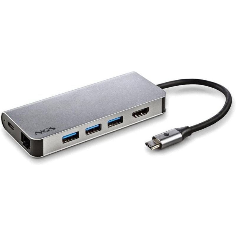 NGS WONDER DOCK 8 USB 2.0 Type-C 1024 Mbit/s Argent