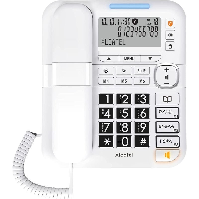 Alcatel TMAX 70 Téléphone analog/dect Identification de l'appelant Blanc