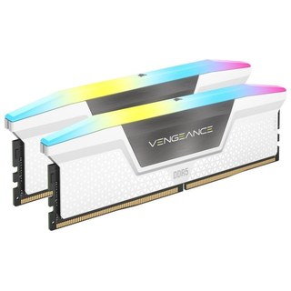 Corsair Vengeance RVB Blanc DDR5 5200 MHz 32 Go 2X16GO CL40