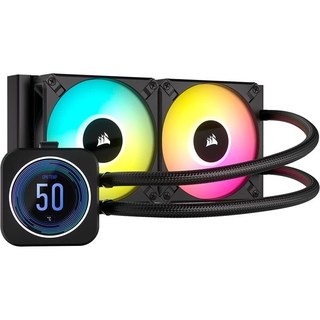 Kit de refroidissement liquide Corsair iCUE H100I ELITE LCD XT 240 mm noir