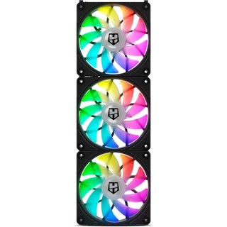 Nox Hummer Easy Link ARGB Ensemble de 3 ventilateurs noirs de 120 mm