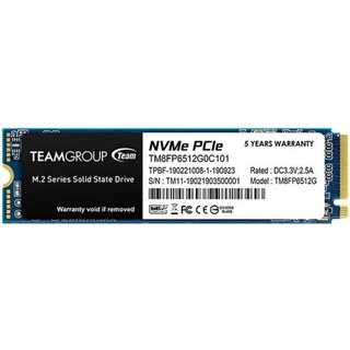 Team Group Groupe d'équipe MP33 SSD 512 Go M.2 NVMe PCIe 3.0 X4
