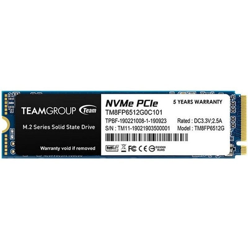 Team Group Groupe d'équipe MP33 SSD 512 Go M.2 NVMe PCIe 3.0 X4