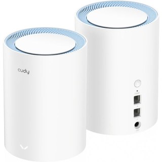 Cudy M1200 Lot de 2 systèmes Wi-Fi maillés double bande AC1200