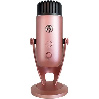 Arozzi Colonna Microphone de streaming or rose