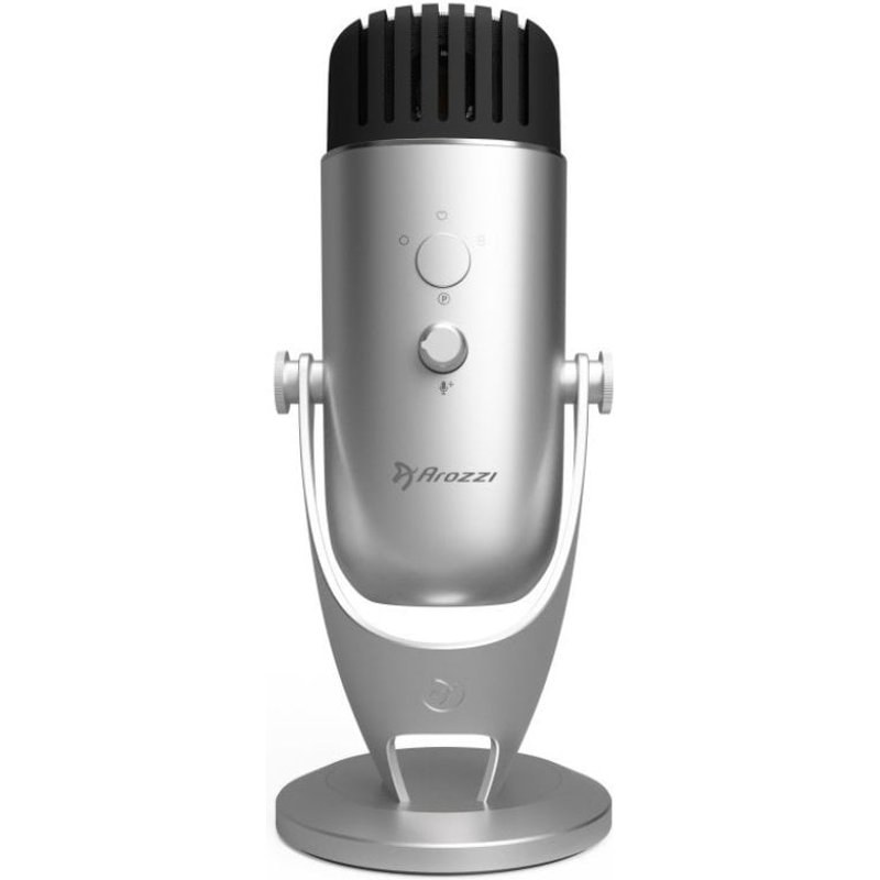 Arozzi Colonna Microphone de diffusion Argent