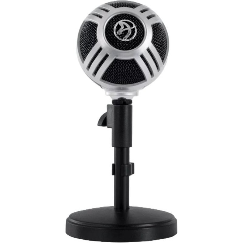 Arozzi Sfera Pro Microphone Cardioïde pour Streaming Argent