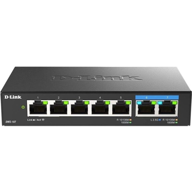 D-Link Switch non administrable 7 ports multi-Gigabit