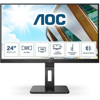 Écran PC AOC 24P2QM 23,8" Full HD 75 Hz VA Bord Fin Haut-Parleurs USB Réglable