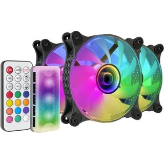 Mars Gaming MF-3DKIT Kit 3 Ventilateurs ARGB 12CM Infinity Mirror Noir