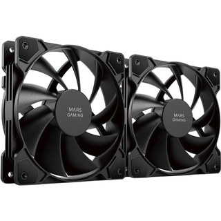 Mars Gaming MFPROX2 Lot de 2 ventilateurs noirs 120 mm